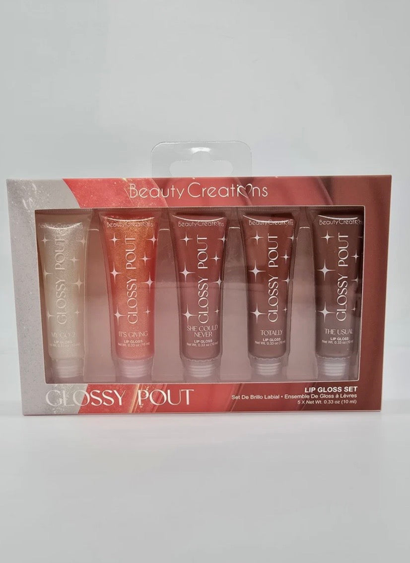 BEAUTY CREATIONS- GLOSSY POUT- LIP GLOSS SET