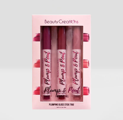 BEAUTY CREATIONS - PLUMPING GLOSS STICK TRIO