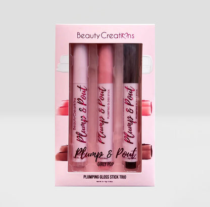 BEAUTY CREATIONS - PLUMPING GLOSS STICK TRIO
